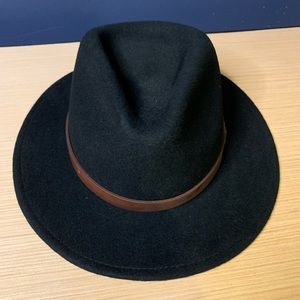 Black Brixton Messer Fedora Cruelty-Free Size Small